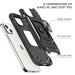 Custodia TPU antiurto con anello in metallo per iPhone 13 Pro