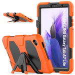 Custodia protettiva antiurto in silicone colorato + PC con supporto e slot per penna, For Samsung Galaxy A7 Lite 8.7 2021 T220 / T225