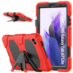 Custodia protettiva antiurto in silicone colorato + PC con supporto e slot per penna, For Samsung Galaxy A7 Lite 8.7 2021 T220 / T225