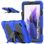 Custodia protettiva antiurto in silicone colorato + PC con supporto e slot per penna, For Samsung Galaxy A7 Lite 8.7 2021 T220 / T225
