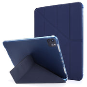 Flip orizzontale multi-pieghevole in pelle PU + custodia in TPU antiurto con supporto e slot per penna, For iPad Pro 11 2022 / 2021, For iPad Air 13 2025 / 2024 / Pro 12.9 2022 / 2021, For iPad Air 13 2025 / 2025 / 2024 / Pro 12.9 2022 / 2021