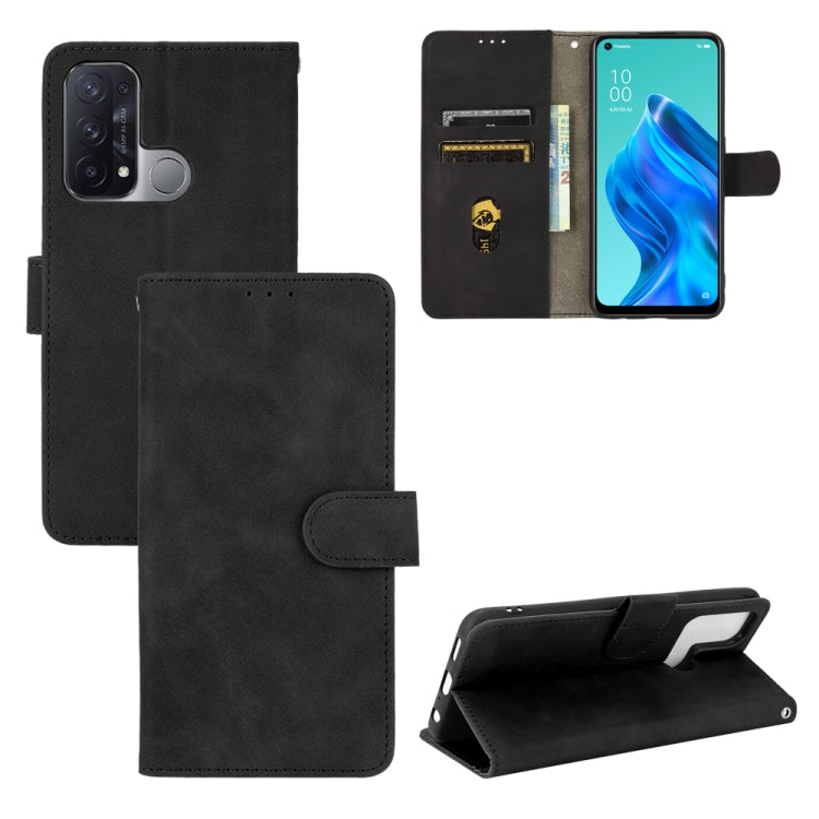 Tinta unita Skin Feel Fibbia magnetica Flip orizzontale Custodia in pelle PU con struttura in vitello con supporto e slot per schede e portafoglio, For OPPO Reno5 A(Japan), For OPPO Reno6 Pro+, For OPPO Reno6 Pro, For OPPO Reno6
