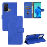 Tinta unita Skin Feel Fibbia magnetica Flip orizzontale Custodia in pelle PU con struttura in vitello con supporto e slot per schede e portafoglio, For OPPO Reno5 A(Japan), For OPPO Reno6 Pro+, For OPPO Reno6 Pro, For OPPO Reno6
