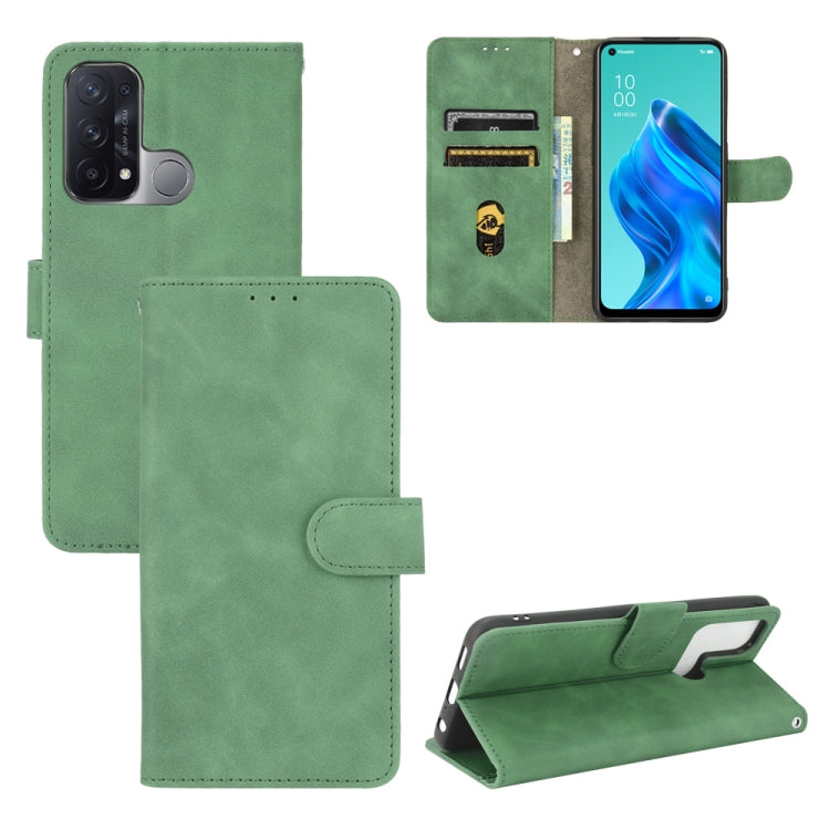 Tinta unita Skin Feel Fibbia magnetica Flip orizzontale Custodia in pelle PU con struttura in vitello con supporto e slot per schede e portafoglio, For OPPO Reno5 A(Japan), For OPPO Reno6 Pro+, For OPPO Reno6 Pro, For OPPO Reno6