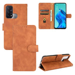 Tinta unita Skin Feel Fibbia magnetica Flip orizzontale Custodia in pelle PU con struttura in vitello con supporto e slot per schede e portafoglio, For OPPO Reno5 A(Japan), For OPPO Reno6 Pro+, For OPPO Reno6 Pro, For OPPO Reno6