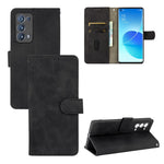 Tinta unita Skin Feel Fibbia magnetica Flip orizzontale Custodia in pelle PU con struttura in vitello con supporto e slot per schede e portafoglio, For OPPO Reno5 A(Japan), For OPPO Reno6 Pro+, For OPPO Reno6 Pro, For OPPO Reno6