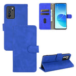 Tinta unita Skin Feel Fibbia magnetica Flip orizzontale Custodia in pelle PU con struttura in vitello con supporto e slot per schede e portafoglio, For OPPO Reno5 A(Japan), For OPPO Reno6 Pro+, For OPPO Reno6 Pro, For OPPO Reno6