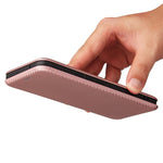Custodia portafoglio in pelle TPU+PC con slot carte per smartphon