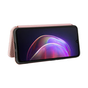 Struttura in fibra di carbonio Flip orizzontale magnetico Custodia in pelle TPU + PC + PU con slot per schede, For vivo V21, For Cubot Note 20, For Motorola Moto G60 / G40 Fusion, For Nokia 1.4