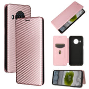 Struttura in fibra di carbonio Flip orizzontale magnetico Custodia in pelle TPU + PC + PU con slot per schede, For Nokia X10, For Nokia X20, For Sony Xperia Ace II, For Xiaomi Redmi Note 10 5G