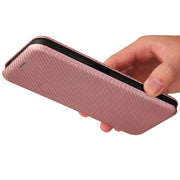 Struttura in fibra di carbonio Flip orizzontale magnetico Custodia in pelle TPU + PC + PU con slot per schede, For Xiaomi Poco M3 Pro 5G/4G