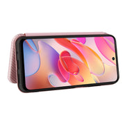 Struttura in fibra di carbonio Flip orizzontale magnetico Custodia in pelle TPU + PC + PU con slot per schede, For Xiaomi Poco M3 Pro 5G/4G