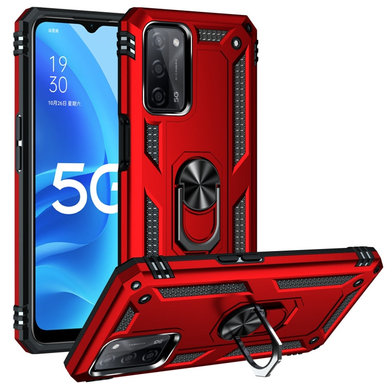 Custodia protettiva antiurto in TPU + PC con supporto girevole a 360 gradi, For OPPO A55 5G, For OPPO A54 4G, For OPPO A74 4G / F19