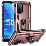 Custodia protettiva antiurto in TPU + PC con supporto girevole a 360 gradi, For OPPO A55 5G, For OPPO A54 4G, For OPPO A74 4G / F19