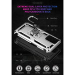Custodia protettiva antiurto in TPU + PC con supporto girevole a 360 gradi, For OPPO A55 5G, For OPPO A54 4G, For OPPO A74 4G / F19