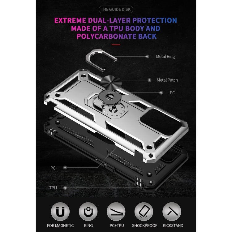 Custodia protettiva antiurto in TPU + PC con supporto girevole a 360 gradi, For OPPO A55 5G, For OPPO A54 4G, For OPPO A74 4G / F19