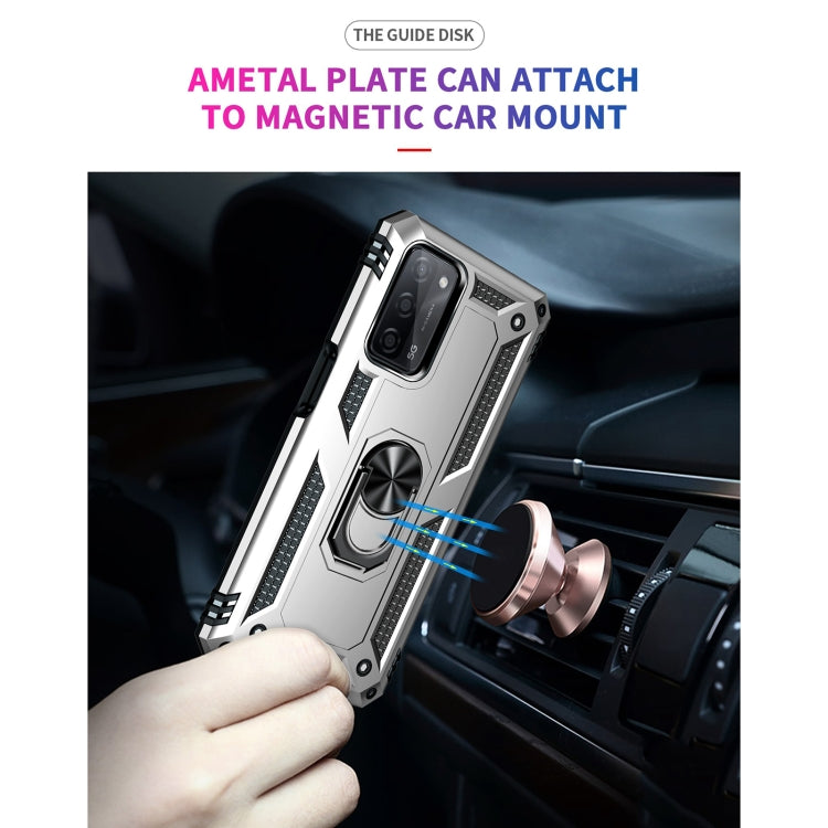 Custodia protettiva antiurto in TPU + PC con supporto girevole a 360 gradi, For OPPO A55 5G, For OPPO A54 4G, For OPPO A74 4G / F19