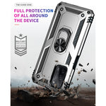 Custodia protettiva antiurto in TPU + PC con supporto girevole a 360 gradi, For OPPO A55 5G, For OPPO A54 4G, For OPPO A74 4G / F19