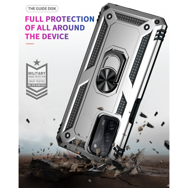 Custodia protettiva antiurto in TPU + PC con supporto girevole a 360 gradi, For OPPO A55 5G, For OPPO A54 4G, For OPPO A74 4G / F19