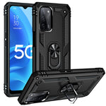 Custodia protettiva antiurto in TPU + PC con supporto girevole a 360 gradi, For OPPO A55 5G, For OPPO A54 4G, For OPPO A74 4G / F19
