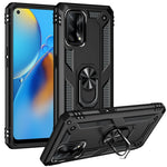 Custodia protettiva antiurto in TPU + PC con supporto girevole a 360 gradi, For OPPO A55 5G, For OPPO A54 4G, For OPPO A74 4G / F19