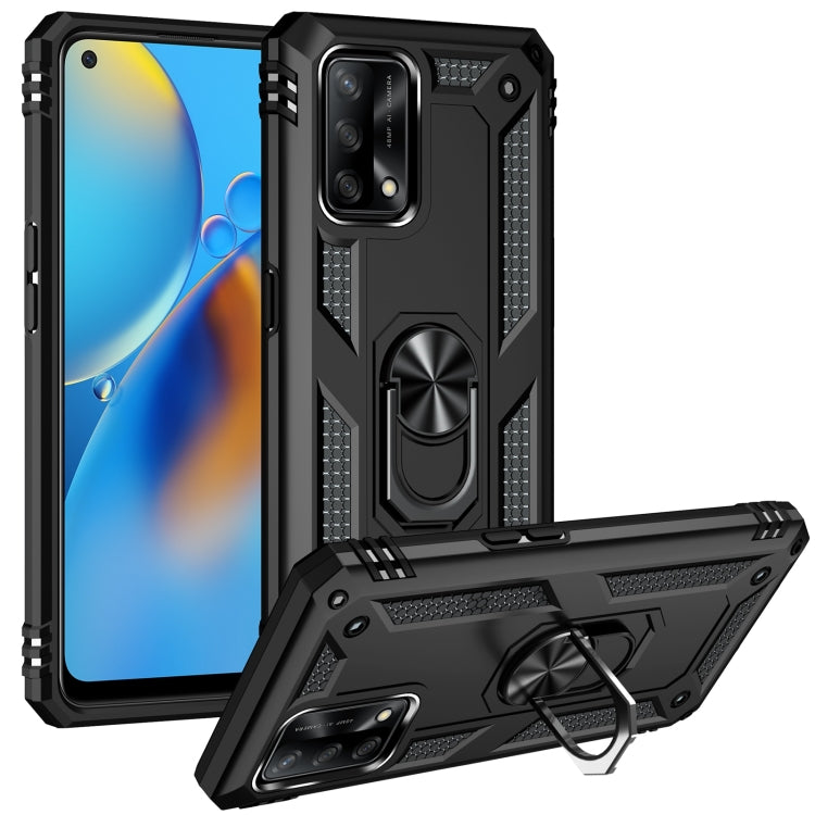 Custodia protettiva antiurto in TPU + PC con supporto girevole a 360 gradi, For OPPO A55 5G, For OPPO A54 4G, For OPPO A74 4G / F19