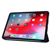 Custodia antiurto in pelle PU con vibrazione orizzontale a 3 pieghe + custodia antiurto in TPU a nido d'ape con supporto, For iPad Pro 11 2022 / 2021