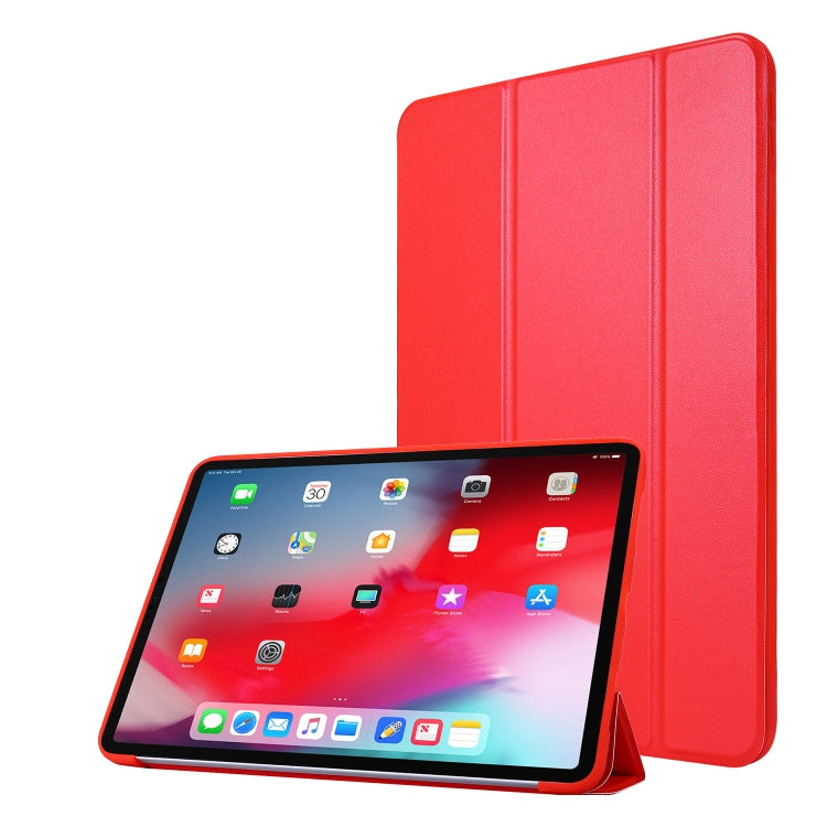 Custodia antiurto in pelle PU con vibrazione orizzontale a 3 pieghe + custodia antiurto in TPU a nido d'ape con supporto, For iPad Pro 11 2022 / 2021