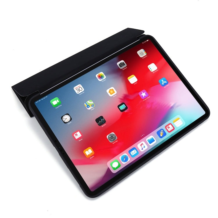 Custodia antiurto in pelle PU con vibrazione orizzontale a 3 pieghe + custodia antiurto in TPU a nido d'ape con supporto, For iPad Pro 11 2022 / 2021