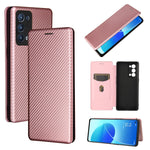 Struttura in fibra di carbonio Flip orizzontale magnetico Custodia in pelle TPU + PC + PU con slot per schede, For OPPO Reno6 Pro+ 5G, For OPPO Reno6, For TCL 20 SE, For Google Pixel 6 Pro
