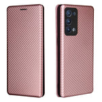 Struttura in fibra di carbonio Flip orizzontale magnetico Custodia in pelle TPU + PC + PU con slot per schede, For OPPO Reno6 Pro+ 5G, For OPPO Reno6, For TCL 20 SE, For Google Pixel 6 Pro