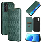 Struttura in fibra di carbonio Flip orizzontale magnetico Custodia in pelle TPU + PC + PU con slot per schede, For OPPO Reno6 Pro+ 5G, For OPPO Reno6, For TCL 20 SE, For Google Pixel 6 Pro