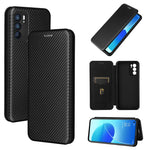 Struttura in fibra di carbonio Flip orizzontale magnetico Custodia in pelle TPU + PC + PU con slot per schede, For OPPO Reno6 Pro+ 5G, For OPPO Reno6, For TCL 20 SE, For Google Pixel 6 Pro