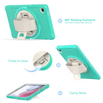 Custodia protettiva per PC + TPU con rotazione a 360 gradi con supporto e cinturino, For Samsung Galaxy A7 Lite T220 / T225