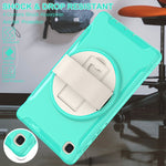 Custodia protettiva per PC + TPU con rotazione a 360 gradi con supporto e cinturino, For Samsung Galaxy A7 Lite T220 / T225