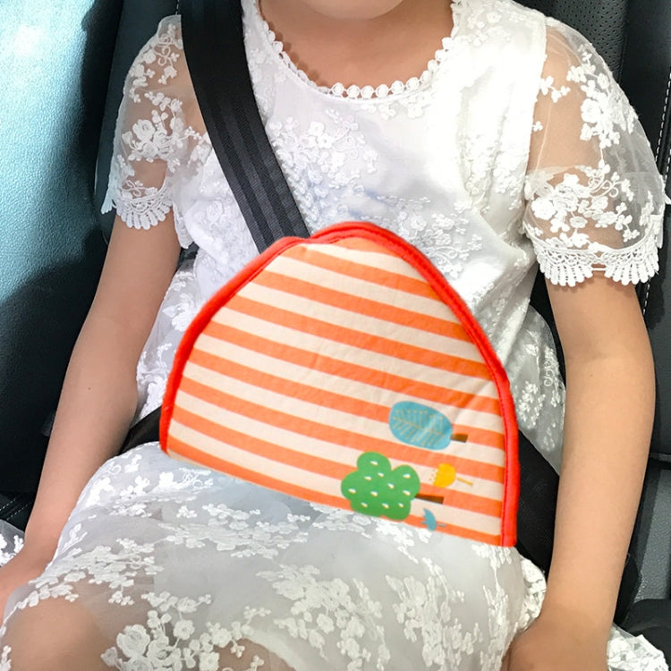 Pulsanti del dispositivo di regolazione e fissaggio della cintura di sicurezza per bambini per auto Cintura di sicurezza Copri spalla antistrangolamento, Cotton Fabric Pink Stripes, Cotton Fabric Green Stripes, Mesh Fabric Rabbit, Mesh Fabric Fox      ...