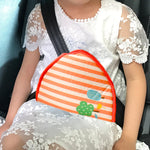 Pulsanti del dispositivo di regolazione e fissaggio della cintura di sicurezza per bambini per auto Cintura di sicurezza Copri spalla antistrangolamento, Cotton Fabric Pink Stripes, Cotton Fabric Green Stripes, Mesh Fabric Rabbit, Mesh Fabric Fox      ...