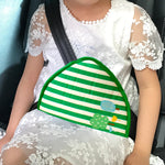 Pulsanti del dispositivo di regolazione e fissaggio della cintura di sicurezza per bambini per auto Cintura di sicurezza Copri spalla antistrangolamento, Cotton Fabric Pink Stripes, Cotton Fabric Green Stripes, Mesh Fabric Rabbit, Mesh Fabric Fox      ...