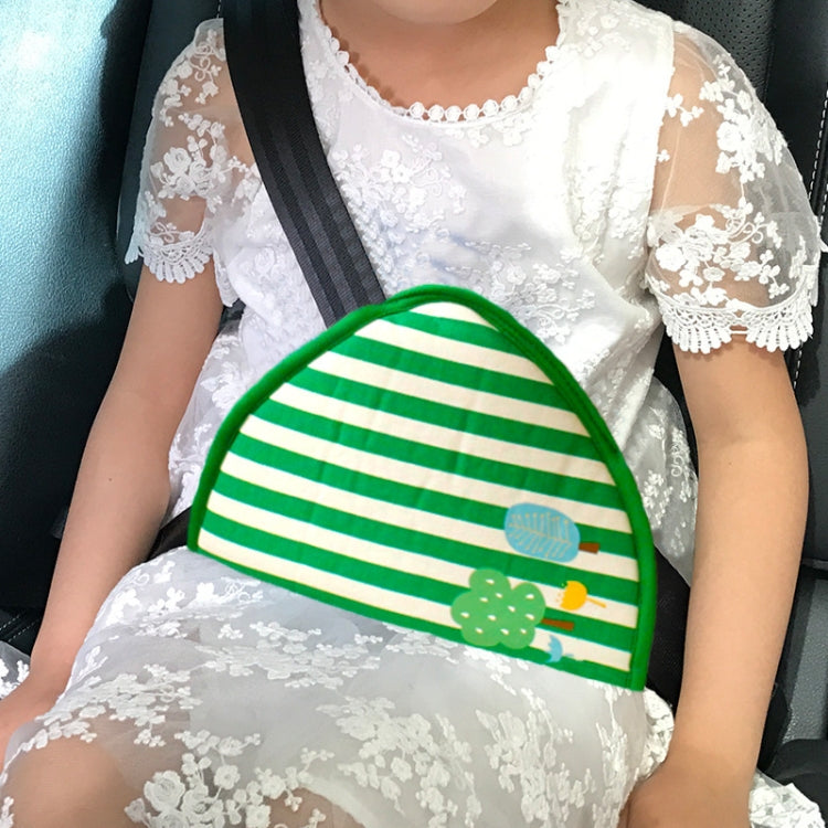 Pulsanti del dispositivo di regolazione e fissaggio della cintura di sicurezza per bambini per auto Cintura di sicurezza Copri spalla antistrangolamento, Cotton Fabric Pink Stripes, Cotton Fabric Green Stripes, Mesh Fabric Rabbit, Mesh Fabric Fox      ...