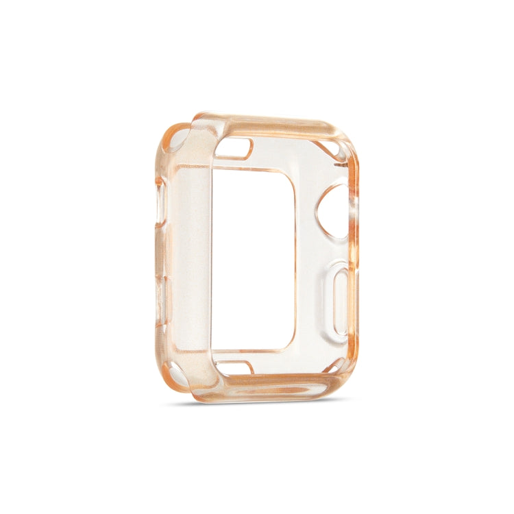 Custodia protettiva in TPU con polvere glitterata, For Apple Watch Series 6 / 5 / 4 / Watch SE 44mm, For Apple Watch Series 3 & 2 & 1 42mm, For Apple Watch Series 6 / 5 / 4 / Watch SE 40mm, For Apple Watch Series 3 & 2 & 1 38mm