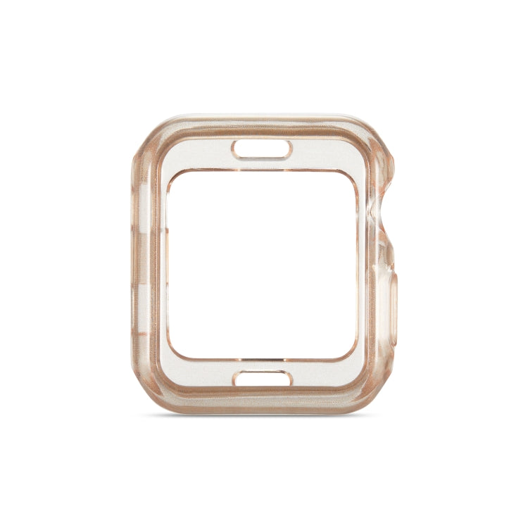Custodia protettiva in TPU con polvere glitterata, For Apple Watch Series 6 / 5 / 4 / Watch SE 44mm, For Apple Watch Series 3 & 2 & 1 42mm, For Apple Watch Series 6 / 5 / 4 / Watch SE 40mm, For Apple Watch Series 3 & 2 & 1 38mm