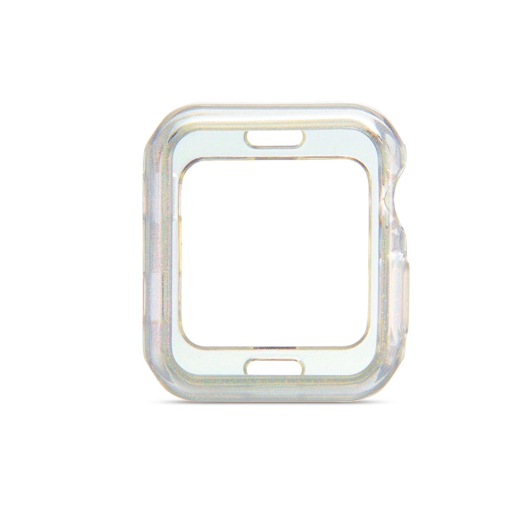 Custodia protettiva in TPU con polvere glitterata, For Apple Watch Series 6 / 5 / 4 / Watch SE 44mm, For Apple Watch Series 3 & 2 & 1 42mm, For Apple Watch Series 6 / 5 / 4 / Watch SE 40mm, For Apple Watch Series 3 & 2 & 1 38mm