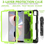 Custodia silicone antiurto con tracolla per iPad Pro 12.9