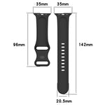 Cinturini di ricambio in silicone, dimensioni: grandi per Apple Watch Series, 7 41mm / 6 & SE & 5 & 4 40mm / 3 & 2 & 1 38mm, Size: Large Size, 7 45mm / 6 & SE & 5 & 4 44mm / 3 & 2 & 1 42mm, Size: Large Size