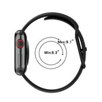 Cinturini di ricambio in silicone, dimensioni: grandi per Apple Watch Series, 7 41mm / 6 & SE & 5 & 4 40mm / 3 & 2 & 1 38mm, Size: Large Size, 7 45mm / 6 & SE & 5 & 4 44mm / 3 & 2 & 1 42mm, Size: Large Size
