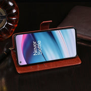 idewei Custodia in pelle a vibrazione orizzontale Crazy Horse Texture con supporto e slot per carte e portafoglio, For OnePlus Nord CE 5G, For OPPO Reno6 5G, For OPPO Reno6 Pro 5G