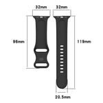 Cinturini di ricambio in silicone, dimensioni: codice piccolo per Apple Watch Series, 7 41mm / 6 & SE & 5 & 4 40mm / 3 & 2 & 1 38mm, Size: Small Code, 7 45mm / 6 & SE & 5 & 4 44mm / 3 & 2 & 1 42mm, Size: Small Code