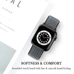 Cinturini di ricambio in nylon con trama ondulata per la serie Apple Watch, 7 45mm / 6 & SE & 5 & 4 44mm / 3 & 2 & 1 42mm, 7 41mm / 6 & SE & 5 & 4 40mm / 3 & 2 & 1 38mm