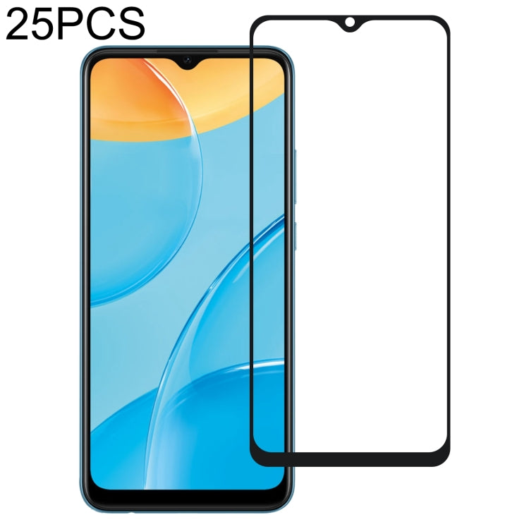 Pellicola in vetro temperato a schermo intero con colla intera da 25 pezzi, For OPPO A35 / A54S (25 PCS), For OPPO A95 5G (25 PCS), For OPPO K9 (25 PCS)