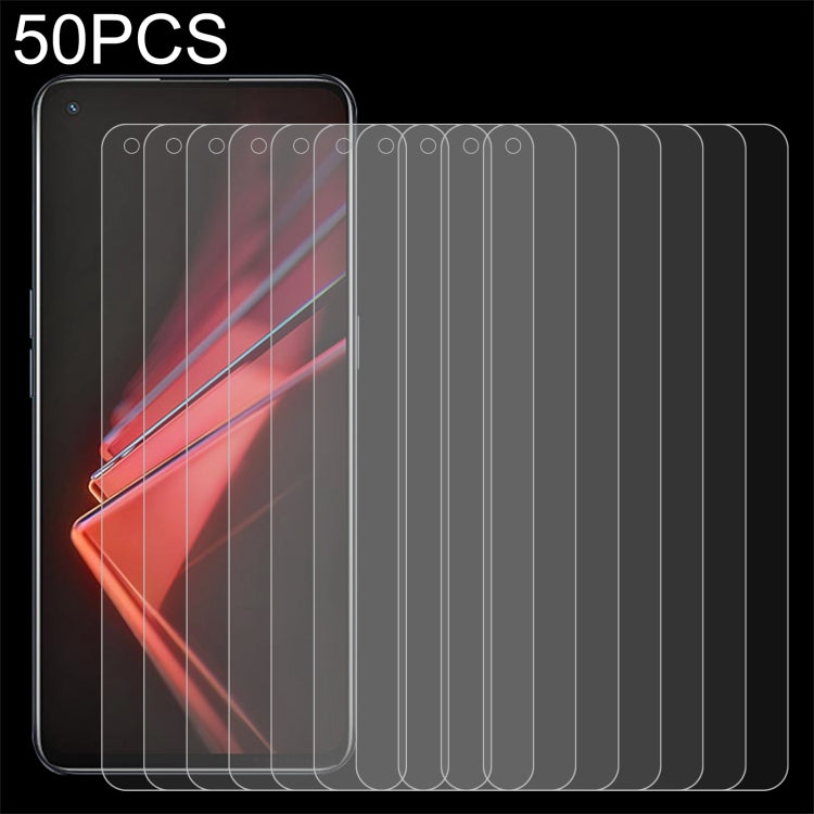 50 pellicole in vetro temperato da 0,26 mm 9H 2,5D, For OPPO A35 / A54S (25 PCS), For OPPO A95G (25 PCS), For OPPO K9 (25 PCS)